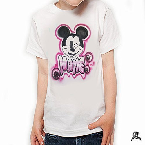 Mickey Mouse Wink Airbrushed T Shirt