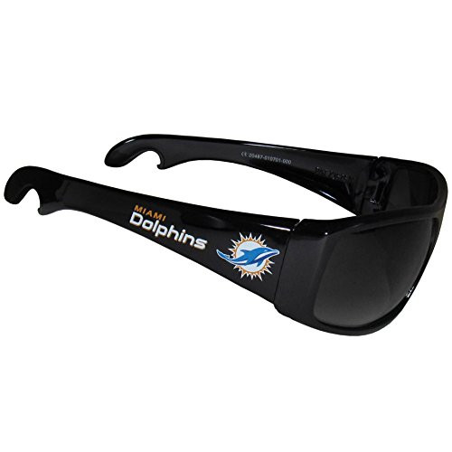 NFL Miami Dolphins Wrap Bottle Opener Sunglasses NFL Miami Dolphins Wrap Bottle Opener Sunglasses