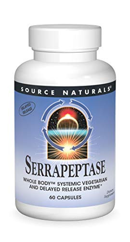 SOURCE NATURALS Serrapeptase Vegetable Capsule, 60 Count