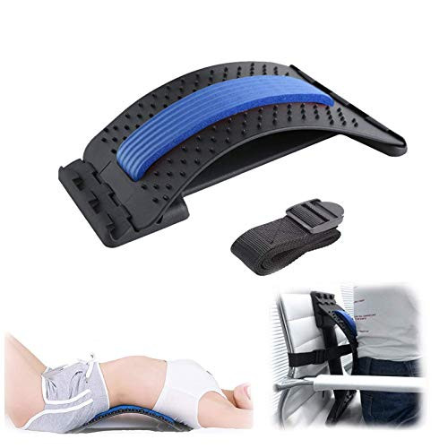 Back Stretcher - Lumbar Back Pain Relief Device Multi-Level Back Stretching for Herniated Disc, Sciatica, Scoliosis, Lower and Upper Back Stretcher Support