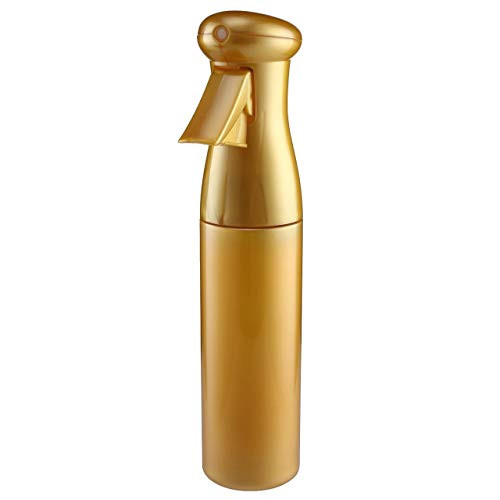 Faleto Hair Spray Bottle Continuous Spray Water Bottle Fine Mist Sprayer 250ML,Gold