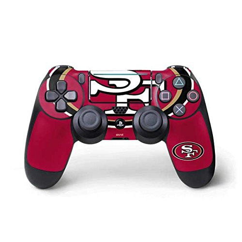 Skinit Decal Gaming Skin Compatible with PS4 Pro/Slim Controller - Officially Licensed NFL San Francisco 49ers Large Logo Design Skinit Decal Gaming Skin Compatible with PS4 Pro/Slim Controller - Officially Licensed NFL San Francisco 49ers Large Logo Design