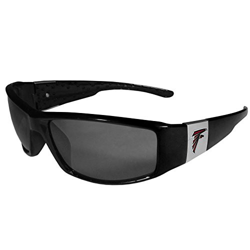NFL Siskiyou Sports Fan Shop Atlanta Falcons Chrome Wrap Sunglasses One Size Black