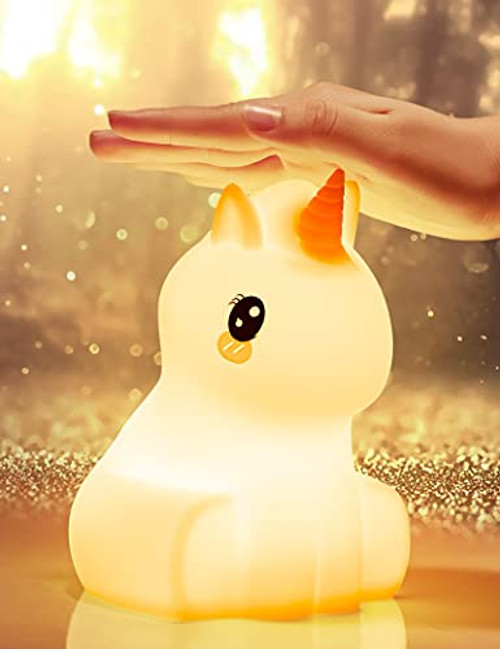 Night Light for Kids, Cute Unicorn Night Light for Girls Gifts, Silicone Baby Nightlight with USB Rechargeable, Kawaii Color Changing Led Lamp, Animal Light Up for Toddler Nursery Children Room Decor Night Light for Kids, Cute Unicorn Night Light for Girls Gifts, Silicone Baby Nightlight with USB Rechargeable, Kawaii Color Changing Led Lamp, Animal Light Up for Toddler Nursery Children Room Decor