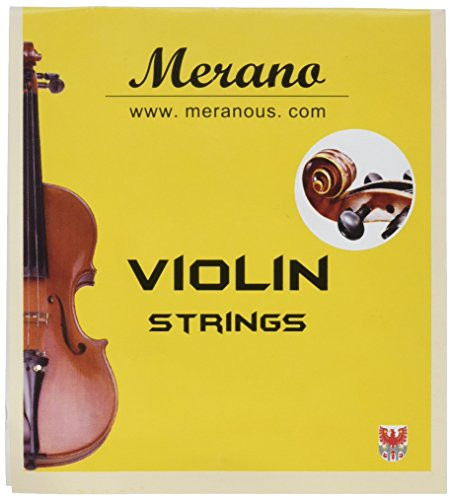 Merano 4/4 - 3/4 Size Violin String Set -G-D-A-E-  plus Extra E String ~ Beginner, Student, Replacement