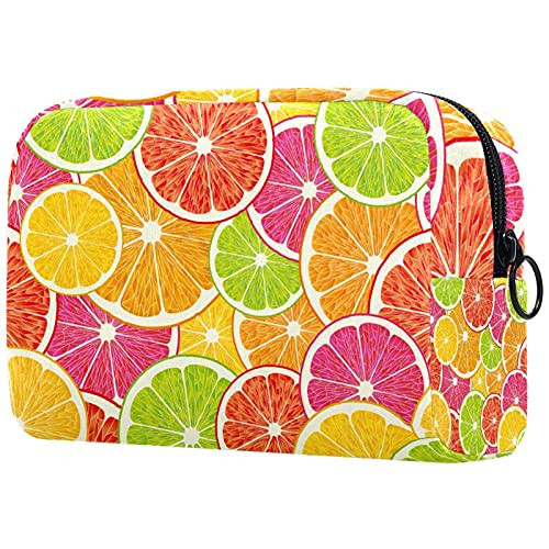 Compact Cosmetic Bag Makeup Bag Coin purse, lemon orange grape fruit Compact Cosmetic Bag Makeup Bag Coin purse, lemon orange grape fruit