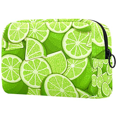 Makeup Cosmetic Bag Coin Purse Travel Cosmetic Pouch Toiletry Bag watercolor green orange lemon Makeup Cosmetic Bag Coin Purse Travel Cosmetic Pouch Toiletry Bag watercolor green orange lemon