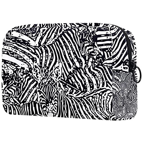 Small Makeup Bag Zipper Pouch, Portable Travel Cases Makeup Bags For Women Men Girls, Makeup Bag Zipper Pouch Black And White Small Makeup Bag Zipper Pouch, Portable Travel Cases Makeup Bags For Women Men Girls, Makeup Bag Zipper Pouch Black And White