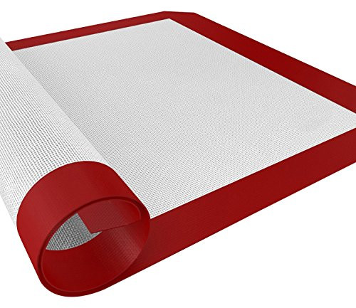 Silicone Baking Mat Sheet, Non Stick Silicon Liner for Bake Pans & Rolling, Toaster Oven Liner, Cookie Sheet