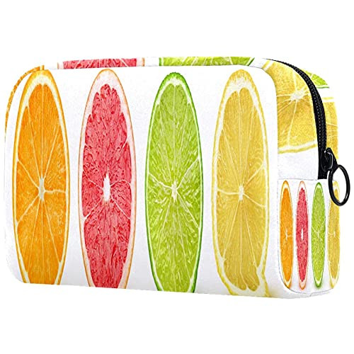 Makeup Cosmetic Bag Coin Purse Travel Cosmetic Pouch Toiletry Bag orange pink grape fruit lime lemon Makeup Cosmetic Bag Coin Purse Travel Cosmetic Pouch Toiletry Bag orange pink grape fruit lime lemon