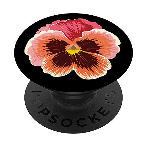 Orange Flower Pansy PopSockets PopGrip- Swappable Grip for Phones  and  Tablets Orange Flower Pansy PopSockets PopGrip- Swappable Grip for Phones  and  Tablets