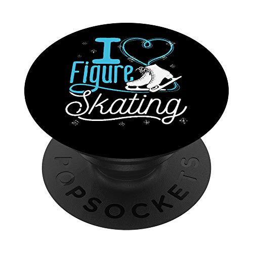 Ice Skating - Figure Skater - I Love Figure Skating PopSockets PopGrip- Swappable Grip for Phones  and  Tablets Ice Skating - Figure Skater - I Love Figure Skating PopSockets PopGrip- Swappable Grip for Phones  and  Tablets