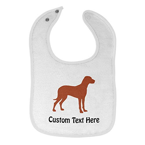 Toddler  and  Baby Bibs Burp Cloths Dog Love Lover Pet A Cotton Items for Girl Boy Gifts Ab White Custom Text Here