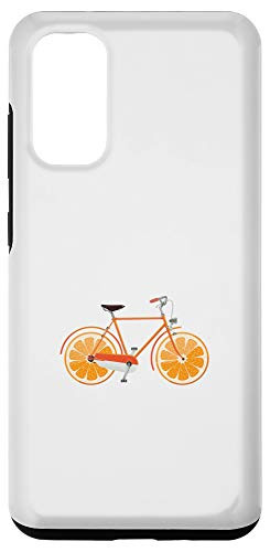Galaxy S20 Cycling Biking Bicycle Bike Cyclist Orange Wheels BMX Gift Case