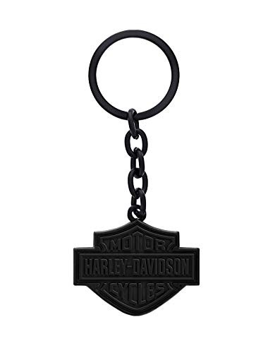 Harley-Davidson B and S Logo Black Keychain HDKDK14