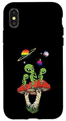 iPhone X/XS Mushroom Alien LGBT-Q Gay Pride LGBT-Q Proud Ally Planets Case