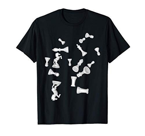 Chess Player Figures - Chess Pieces Queen Rook Knight Pawn T-Shirt
