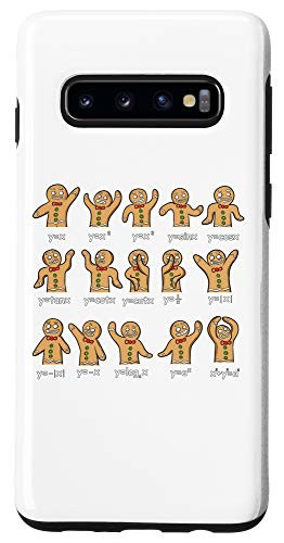 Galaxy S10 Algebra Dance Gingerbread Funny Graph Figures Math Equation Case
