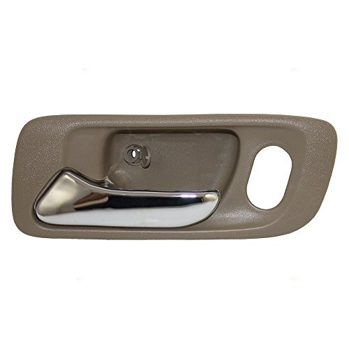 Drivers Front Inside Interior Beige Door Handle with Hole Replacement for Honda Accord Odyssey 72165-S0X-A21ZC HO1352118