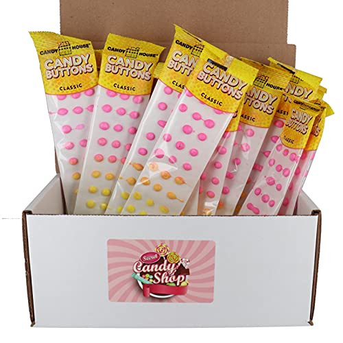 Candy House Candy Buttons 6 Pack -24 Strips- -Individually Wrapped-