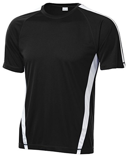 SPORT-TEK Men's Colorblock PosiCharge Competitor Tee 4XL Black/White