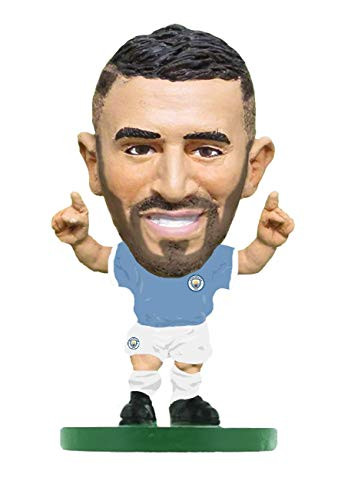 Manchester City FC Riyad Mahrez SoccerStarz Football Figurine -One Size- -Sky Blue/White-