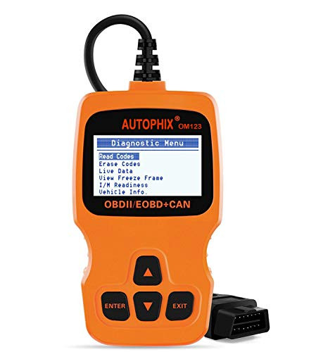 Car Code Reader AUTOPHIX OM123 OBD2 Scanner Auto OBDII Scan tool for Vehicle Checking Engine Light Car Diagnostic Scan Tool- Orange