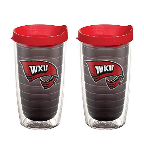 Tervis 1077997 Western Kentucky Hilltoppers Logo Tumbler with Emblem and Red Lid 2 Pack 16oz, Quartz Tervis 1077997 Western Kentucky Hilltoppers Logo Tumbler with Emblem and Red Lid 2 Pack 16oz, Quartz
