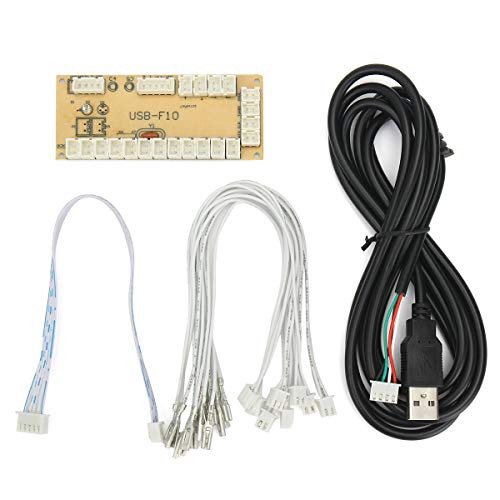 HeavenSense Zero Delay USB Encoder Arcade PC 5Pin Joystick Wiring Happ Buttons Cable Games