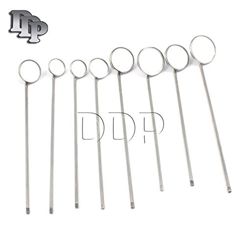 DDP 8 LARYNGEAL Mirrors Dental SURGI Medic Instruments 00, 0, 1, 2, 3, 4, 5,6