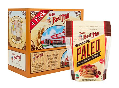 Bob's Red Mill Paleo Pancake & Waffle Mix, 13 Ounce, Pack of 4