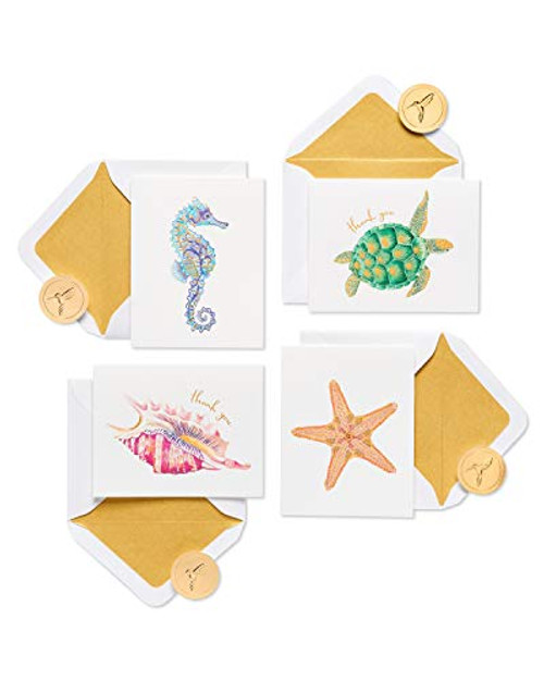 Papyrus Thank You Cards with Envelopes, Sea Creatures -20-Count- Papyrus Thank You Cards with Envelopes, Sea Creatures -20-Count-