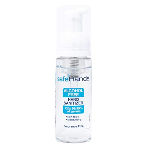 safeHands 1 Alcohol Free Foam Hand Sanitizer Brand, Fragrance Free, 1.75 Oz