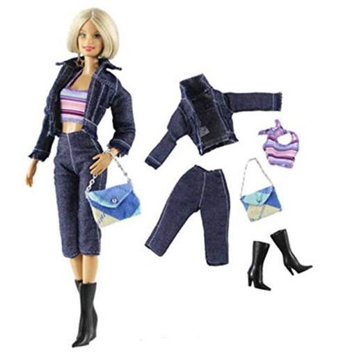 Maya Star DIY Handmade Clothing Designed Doll Accessories Dress-up Clothes Girl Doll Dress Outfits Costumes Sets for 11.8" Dolls-Girl Gift 03-