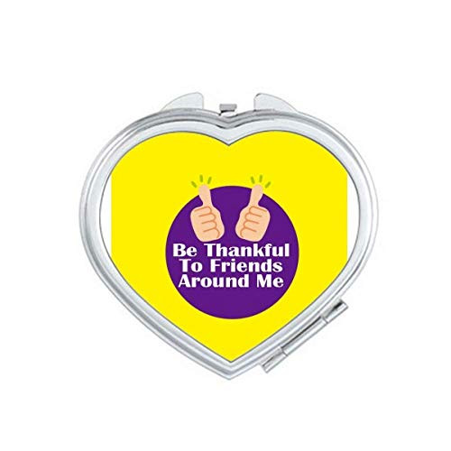 Expressing Grateful Life Friends Mirror Travel Magnification Portable Handheld Pocket Makeup Expressing Grateful Life Friends Mirror Travel Magnification Portable Handheld Pocket Makeup