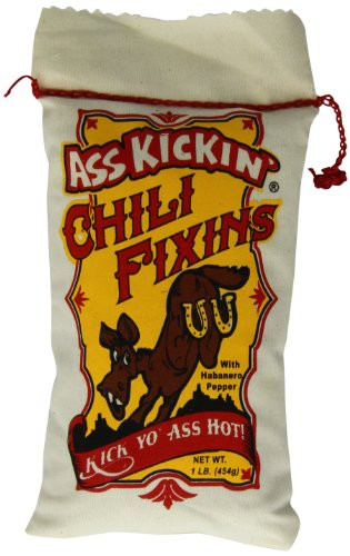 Ass Kickin' Chili Fixins, 16-Ounce Muslin Bags (Pack of 6)