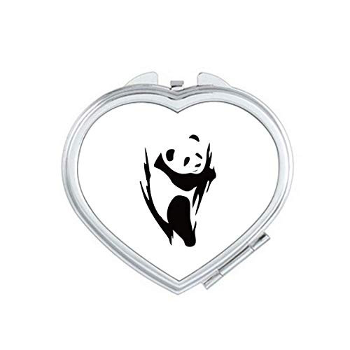 Simple Stick Figure Panda Lovely Mirror Travel Magnification Portable Handheld Pocket Makeup Simple Stick Figure Panda Lovely Mirror Travel Magnification Portable Handheld Pocket Makeup