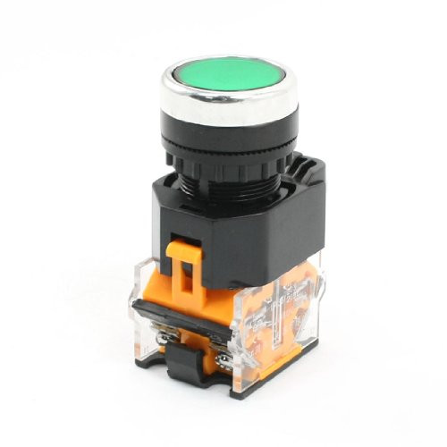 Panel Mount NO NC Momentary Green Push Button Switch 10A AC 380V