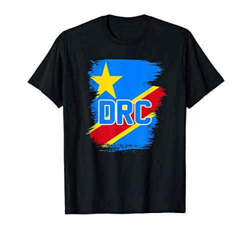 Love Democratic Republic Of Congo Flag DRC RDC Pride T-Shirt