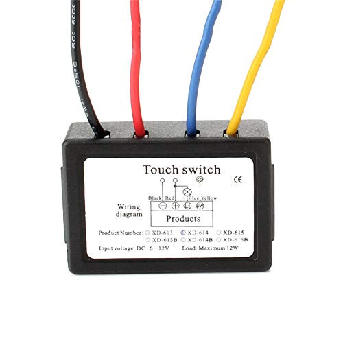 12V Touch Switch Isolation Protection Touch Switch for Mirror Table LED Lamp DIY Stepless Touch Control Dimmer Switch