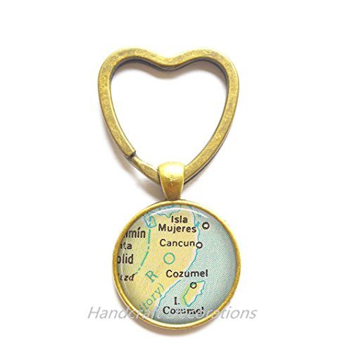 Charming Heart Keychain,Cancun/Cozumel map Key Ring, Cancun map Heart Keychain, Cozumel map Heart Keychain, Cancun Heart Keychain,A0119 Charming Heart Keychain,Cancun/Cozumel map Key Ring, Cancun map Heart Keychain, Cozumel map Heart Keychain, Cancun Heart Keychain,A0119