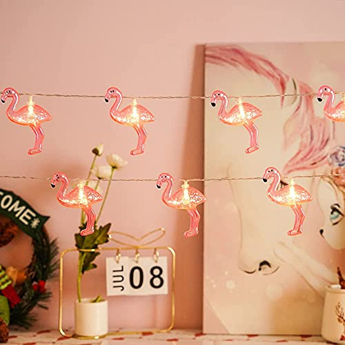 Pink Flamingo String Light-9.8FT/20LED Flamingo Christmas Light, 3AABattery /USB Plug in, Hawaii Fairy String Light Suitable for Indoor and Outdoor Wedding Party Garden Decoration Pink Flamingo String Light-9.8FT/20LED Flamingo Christmas Light, 3AABattery /USB Plug in, Hawaii Fairy String Light Suitable for Indoor and Outdoor Wedding Party Garden Decoration