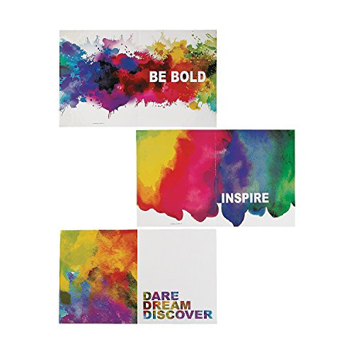 Fun Express Watercolor Pocket Folders - 12 Pieces - Educational and Learning Activities for Kids Fun Express Watercolor Pocket Folders - 12 Pieces - Educational and Learning Activities for Kids