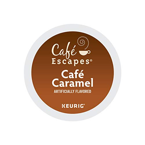 Café Escapes Keurig K Cups, Caramel, (48 Count)