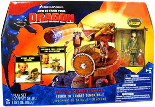 How To Train Your Dragon Movie, Battle and Collapse Slingshot Playset with Hiccup Action Figure