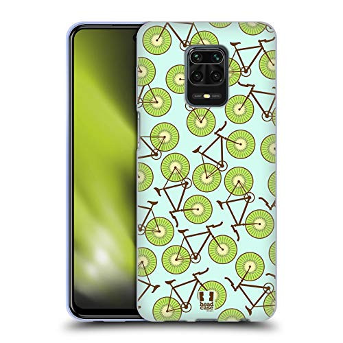 Head Case Designs Kiwi Bicycle Fruit Wheels Soft Gel Case Compatible with Redmi Note 9 Pro/Redmi Note 9S