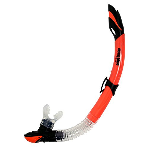 Deep Blue Gear Maui 2 Semi-Dry Snorkel, Neon Orange