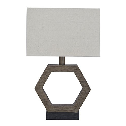 Ashley Furniture Signature Design - Marilu Poly Table Lamp - Gray & Brown