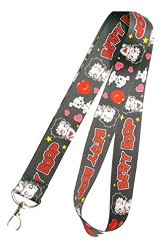 Betty Boop Cartoon Character ID Holder Lanyard Keychain