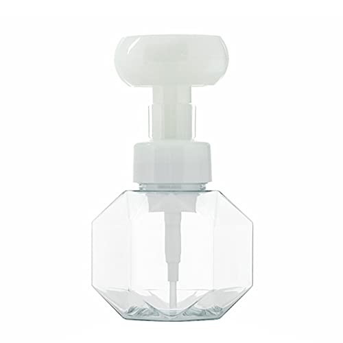 Ochine Foaming Soap Dispenser 300ml -10oz- Refillable Pump Bottle BPA Free Plastic Press Bottles Flower Foaming Bottle Empty Foam Liquid Hand Soap Containers for Kitchen and Bathroom -1 Pack-